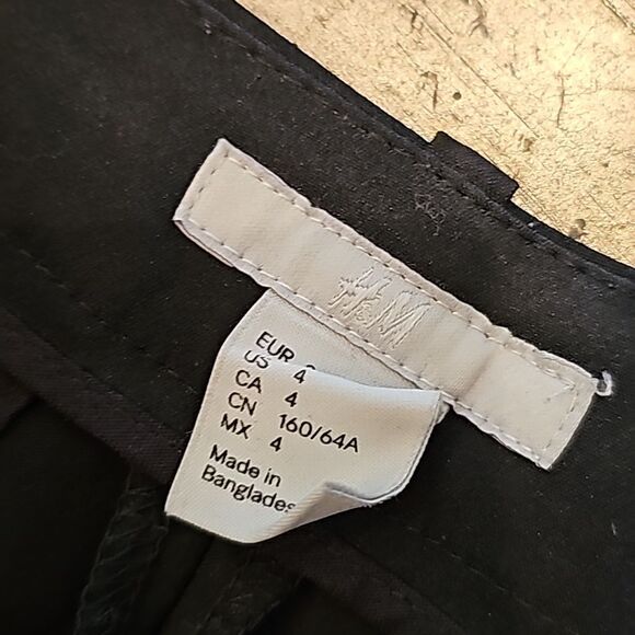 Black trouser pants size 4 H&M - Picture 4 of 9